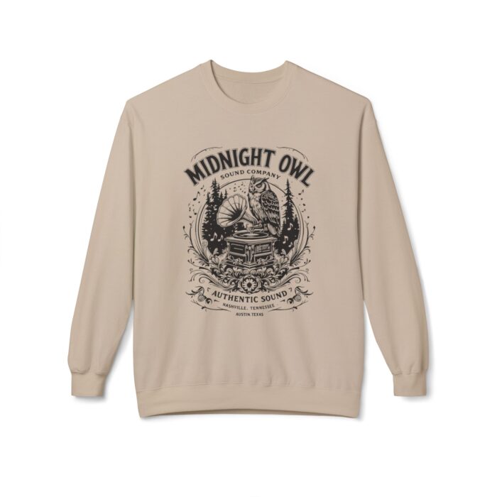 Midnight Owl Unisex Midweight Softstyle Fleece Crewneck Sweatshirt - Image 5
