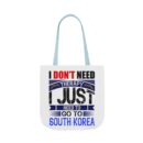 I don't need therapy Canvas Tote Bag, 5-Color Straps