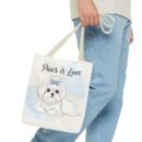 Paws & Love Dog Tote Bag - Cute Pet Lover's Carryall