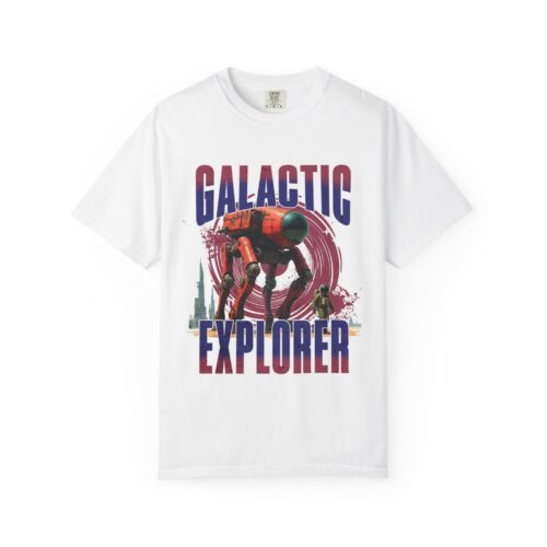 "meta_description": "Unleash your spirit with the Galactic Explorer Space Tee. Perfect for space enthusiasts!",