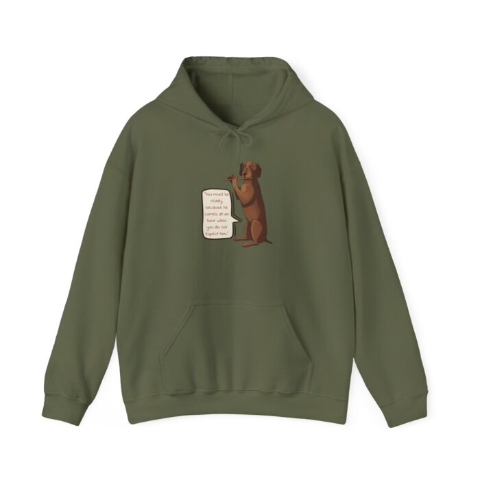 'You Must Be Ready' Dog Signal Message Unisex Heavy Blend™ Hooded Sweatshirt - Image 13