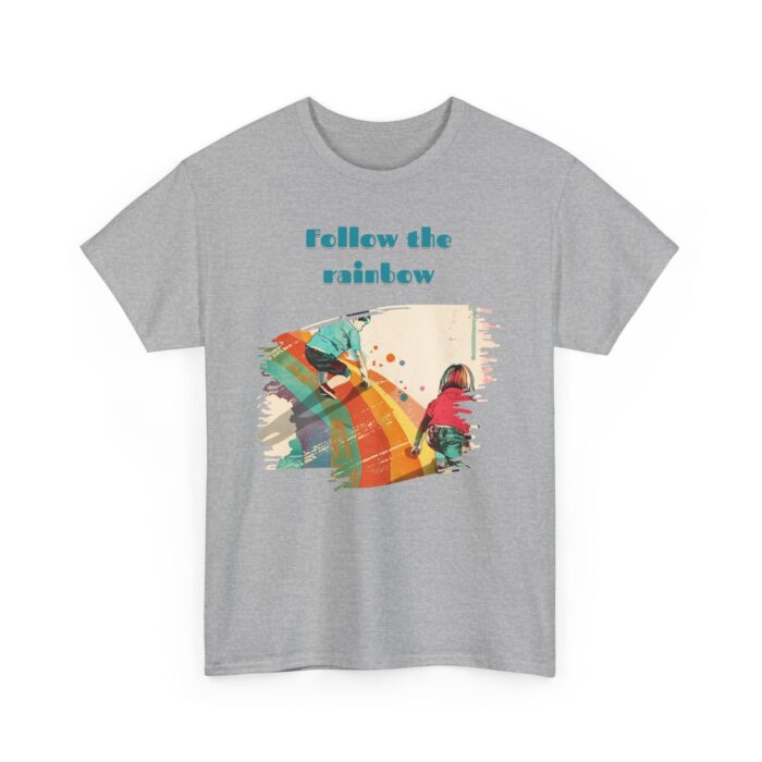 Follow the rainbow Unisex Heavy Cotton Tee - Image 19
