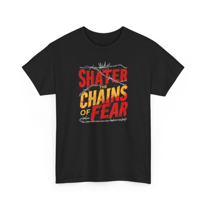 Shater chains of fear Unisex Heavy Cotton Tee - Image 3