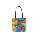 The hillside village in Korea Canvas Tote Bag, 5-Color Straps
