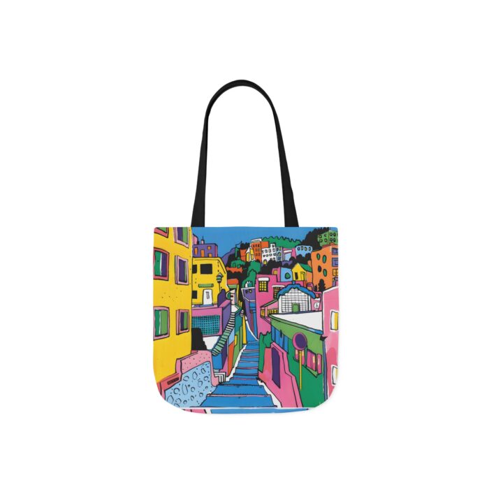 The hillside village in Korea Canvas Tote Bag, 5-Color Straps - Image 5