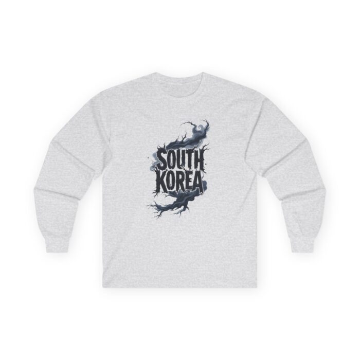 South Korea Unisex Ultra Cotton Long Sleeve Tee - Image 4