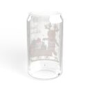 The Gingerbread Man's Love for Sleds Sipper Glass, 16oz