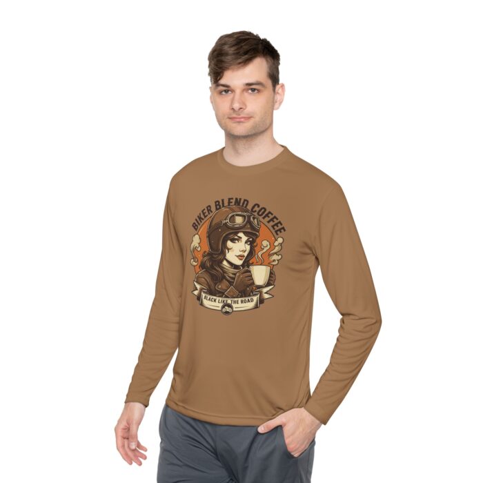 Bike blend coffee Unisex Lightweight Long Sleeve Tee - Image 19