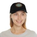 Where Mountains Meet Your Spirit Dad Hat with Leather Patch (Round)