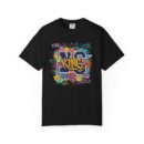 Unisex Garment-Dyed T-Shirt - Colorful 'King' Graphic Tee for Trendsetters