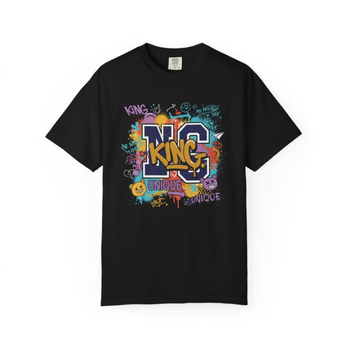 Unisex Garment-Dyed T-Shirt - Colorful 'King' Graphic Tee for Trendsetters - Image 5
