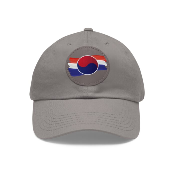 Korean Flag Hat with Leather Patch (Round) - Image 37