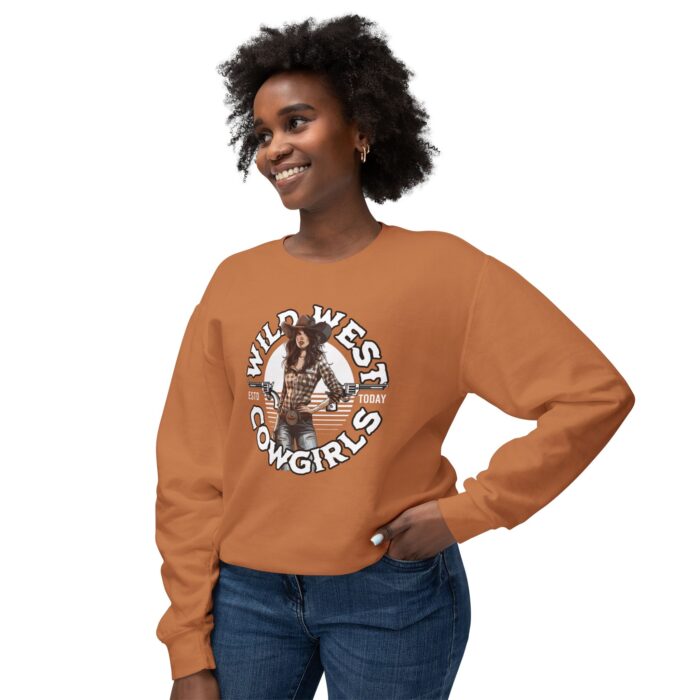 Wild West Cowgirls Unisex Lightweight Crewneck Sweatshirt - Image 11
