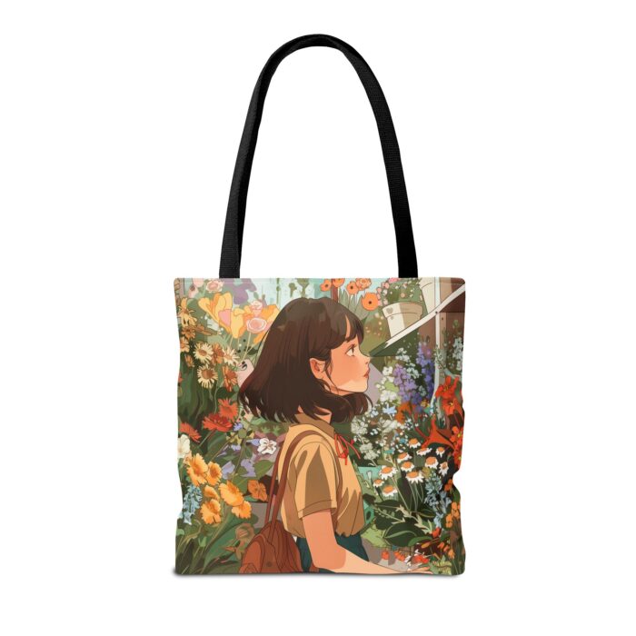 Girl and Flower Shop Tote Bag (AOP) - Image 6