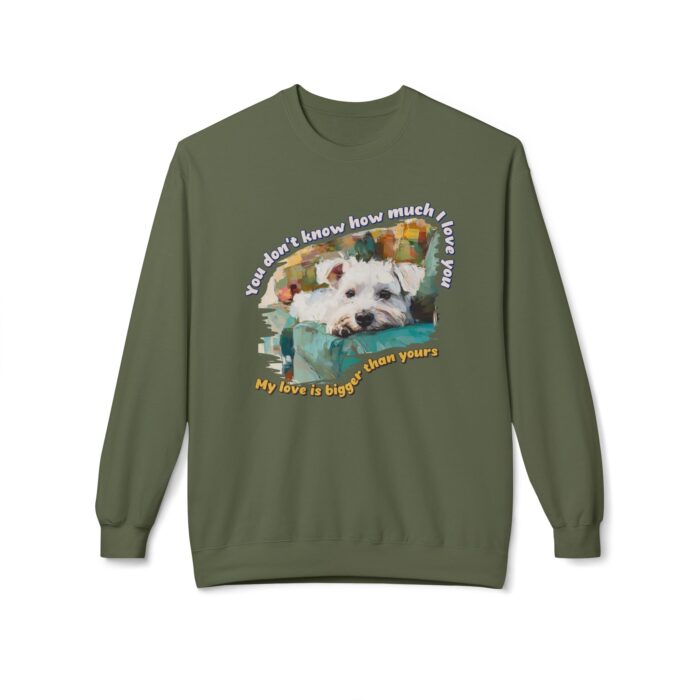 My love is bigger than yours Unisex Midweight Softstyle Fleece Crewneck Sweatshirt - Image 21
