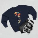 Astronaut and balloon at a Time Unisex Crewneck Sweatshirt