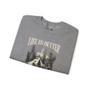 Life is better Unisex Heavy Blend™ Crewneck Sweatshirt
