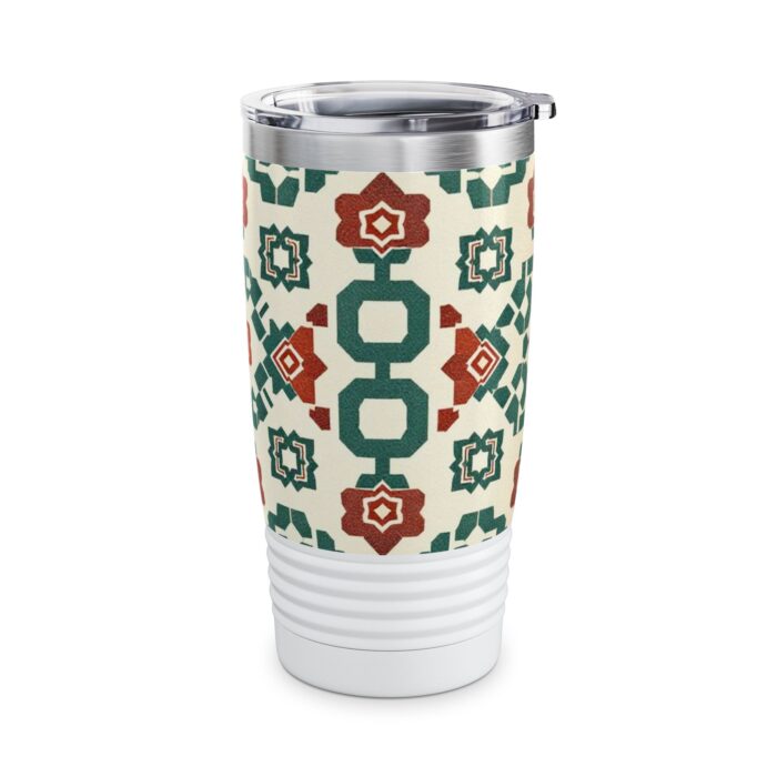 Traditional Korean Geometric Patterns Ringneck Tumbler, 20oz - Image 4