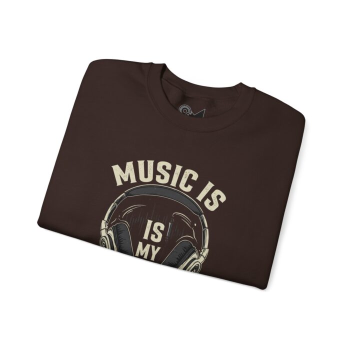 Music is my life Unisex Heavy Blend™ Crewneck Sweatshirt - Image 7