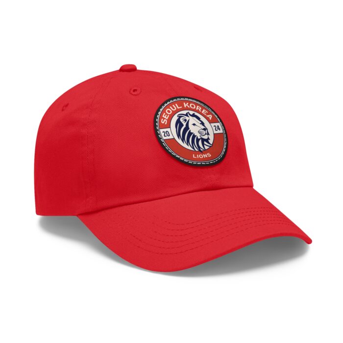 Seoul Korea Lions Hat with Leather Patch (Round) - Image 2