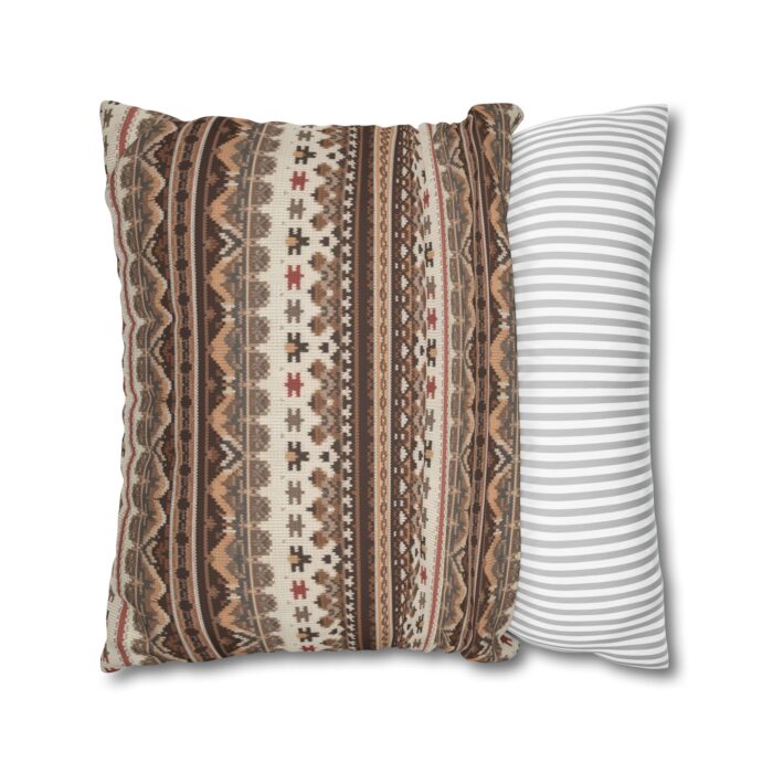 Warm Nordic Knit  Faux Suede Square Pillowcase - Image 16