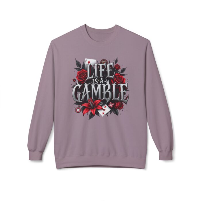 Life is a gamble Unisex Midweight Softstyle Fleece Crewneck Sweatshirt - Image 33