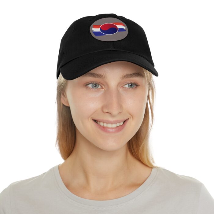 Korean Flag Hat with Leather Patch (Round) - Image 20