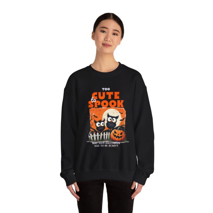 Too cute to spook Unisex Heavy Blend™ Crewneck Sweatshirt - Image 4