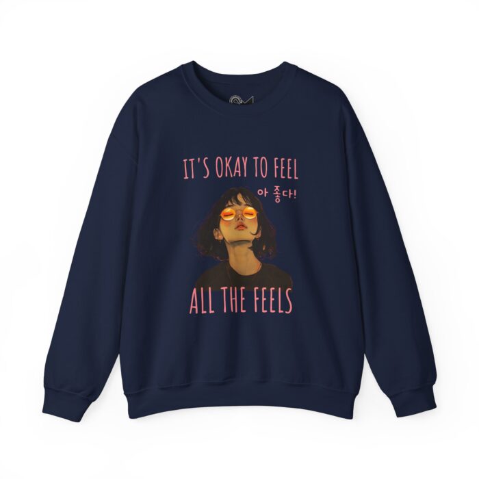 It's OK to feel Unisex Heavy Blend™ Crewneck Sweatshirt - Image 13