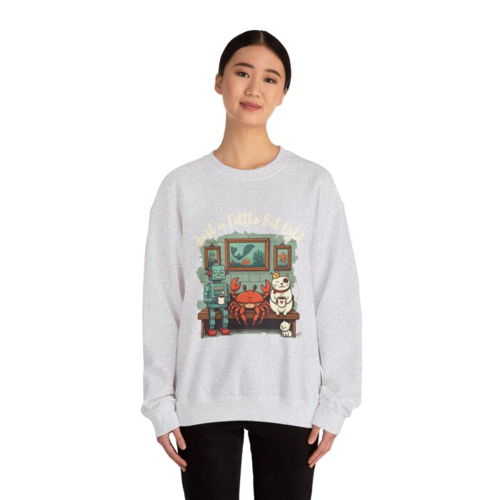 Just a little bit odd Unisex Heavy Blend™ Crewneck Sweatshirt - Image 4