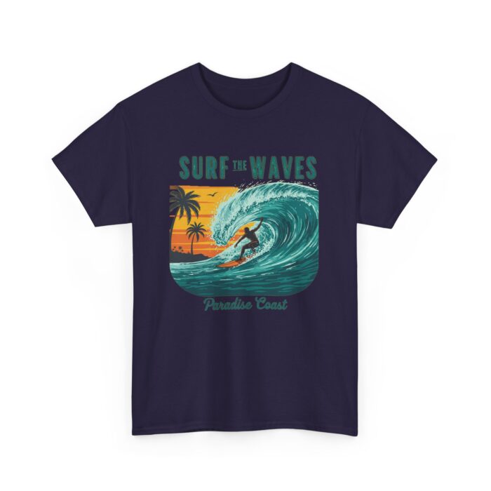 Surf the waves Unisex Heavy Cotton Tee - Image 31