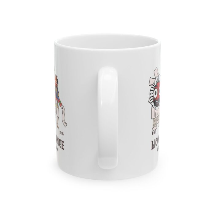 Lion dance Ceramic Mug, (11oz, 15oz) - Image 3