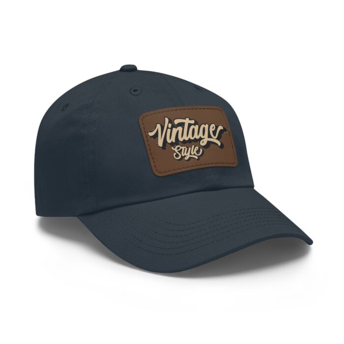 Vintage style Hat with Leather Patch (Rectangle) - Image 46