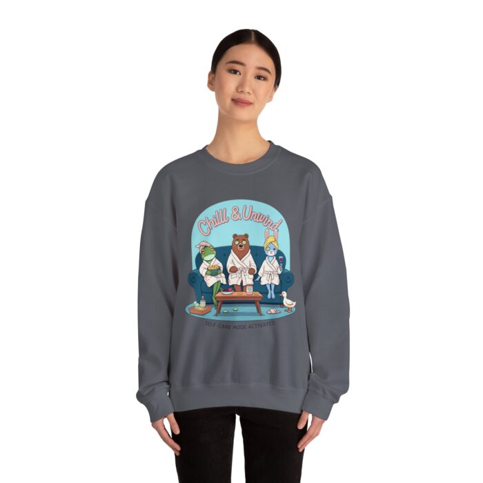 Chill & Unwind Unisex Heavy Blend™ Crewneck Sweatshirt - Image 28