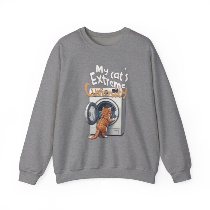My cat's extreme curiosity Unisex Heavy Blend™ Crewneck Sweatshirt - Image 13