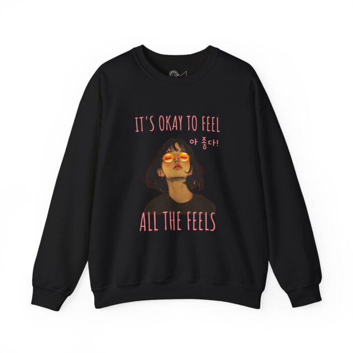It's OK to feel Unisex Heavy Blend™ Crewneck Sweatshirt - Image 5