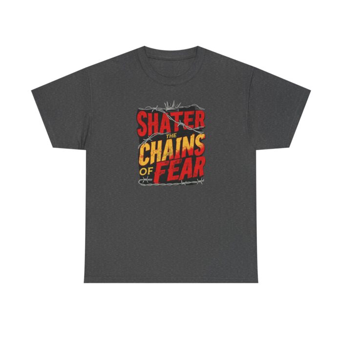Shater chains of fear Unisex Heavy Cotton Tee - Image 5