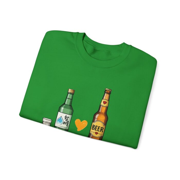 Soju + Beer = Love Unisex Heavy Blend™ Crewneck Sweatshirt - Image 35