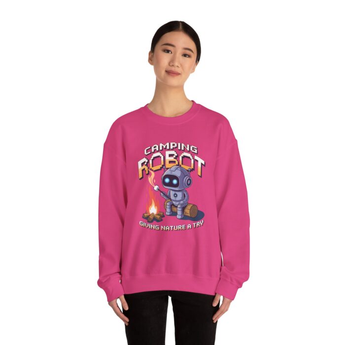 Camping robot Unisex Heavy Blend™ Crewneck Sweatshirt - Image 52
