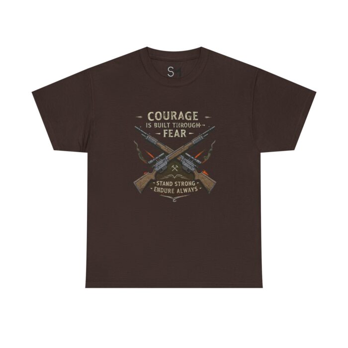 Courage is built through fear Unisex Heavy Cotton Tee - Image 5