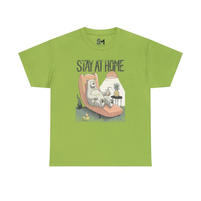 Stay at home Unisex Heavy Cotton Tee - Image 21