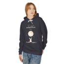 The rabbit looking at Earth from the moon Unisex Lightweight Hooded Sweatshirt