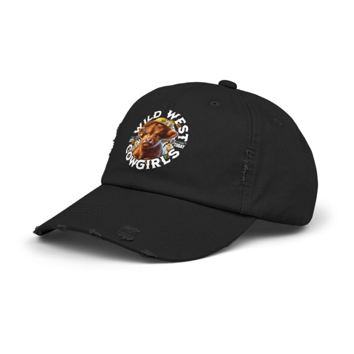Wild West Cow Girls Unisex Distressed Cap - Image 2