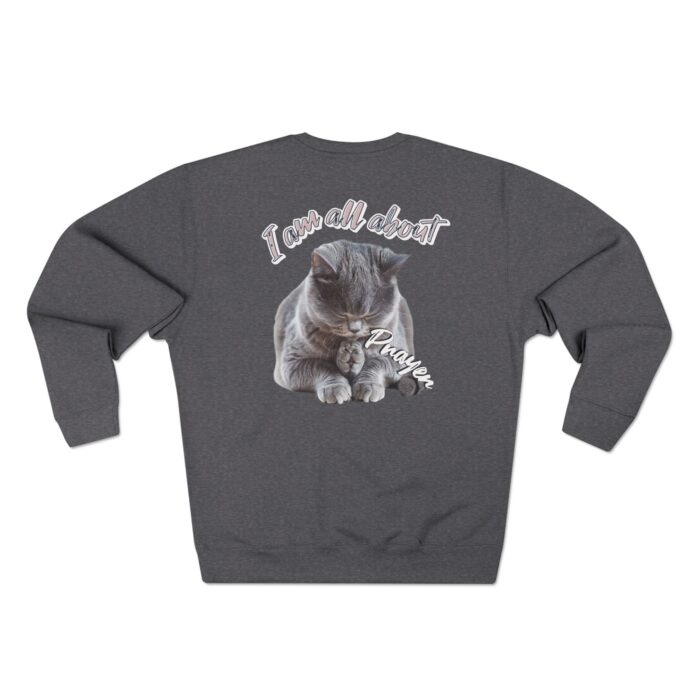 I'm all about prayer Unisex Crewneck Sweatshirt - Image 6