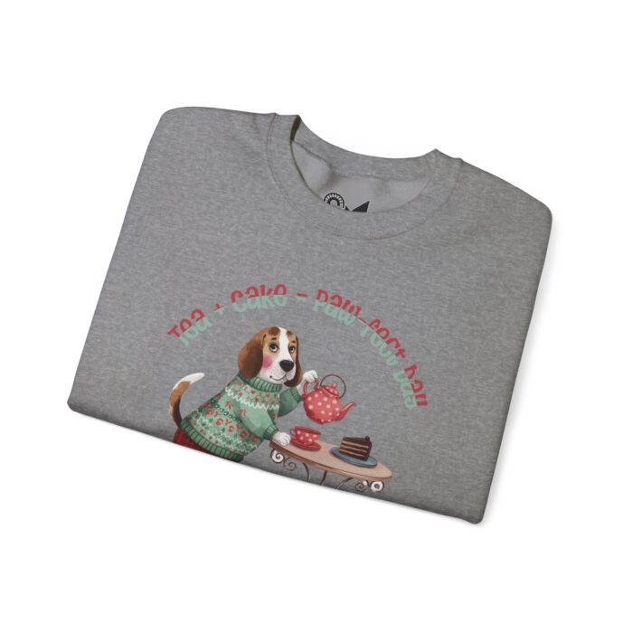 Tea + Cake = Paw-fect Day Unisex Heavy Blend™ Crewneck Sweatshirt - Image 15