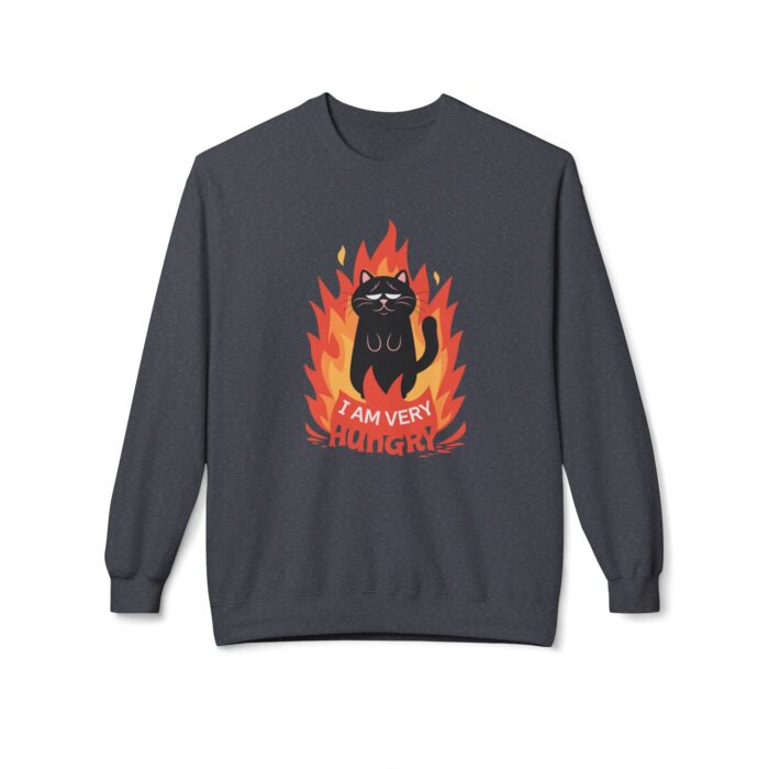 I am very hungry Unisex Midweight Softstyle Fleece Crewneck Sweatshirt - Image 5