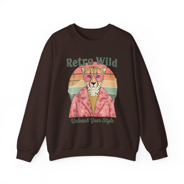 Retro wild Unisex Heavy Blend™ Crewneck Sweatshirt - Image 5