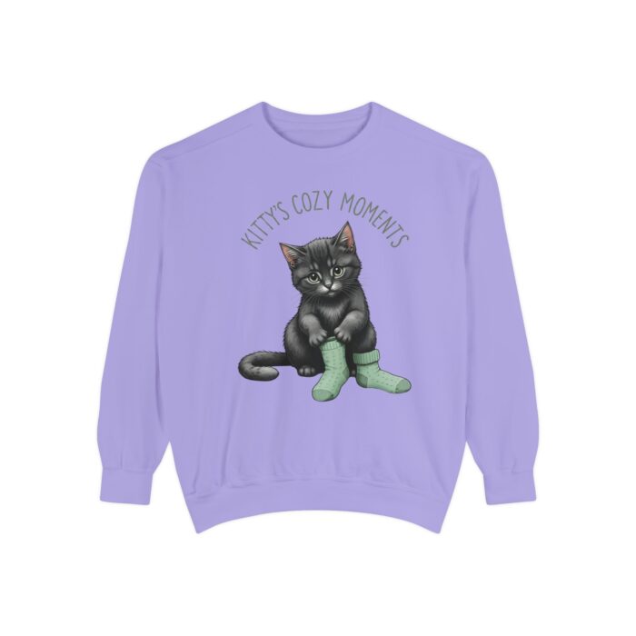 Kittt's cozy moment Unisex Garment-Dyed Sweatshirt - Image 21