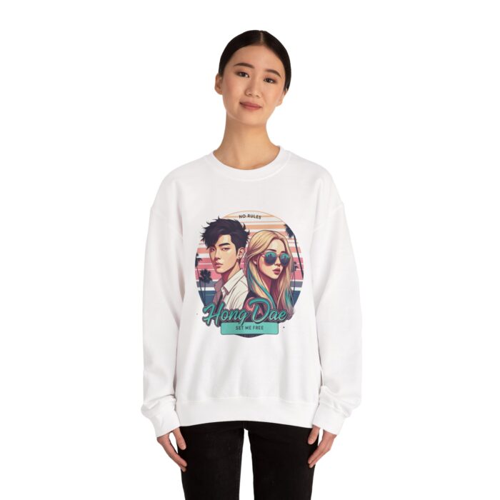 HongDae Freedom Unisex Heavy Blend™ Crewneck Sweatshirt - Image 4