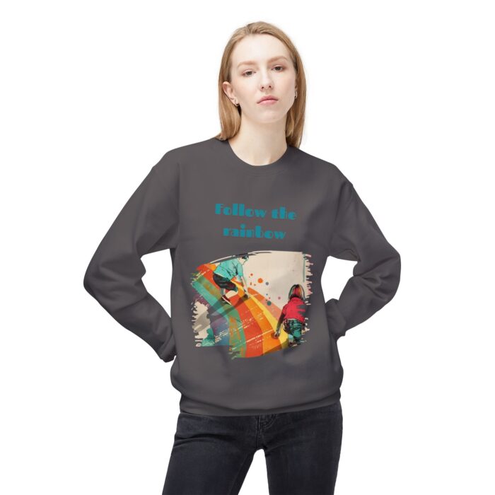 Follow the rainbow Unisex Midweight Softstyle Fleece Crewneck Sweatshirt - Image 31